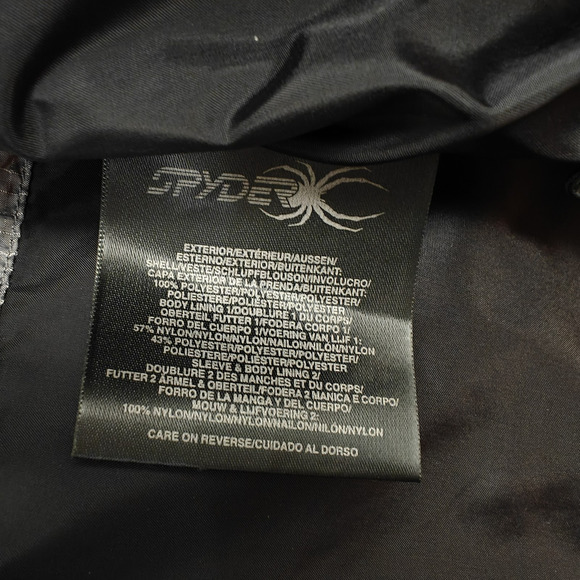 Spyder Ski Snowboard Jacket Mens Small Red Black Entrant Dermizax Hood Vintage - Picture 16 of 16